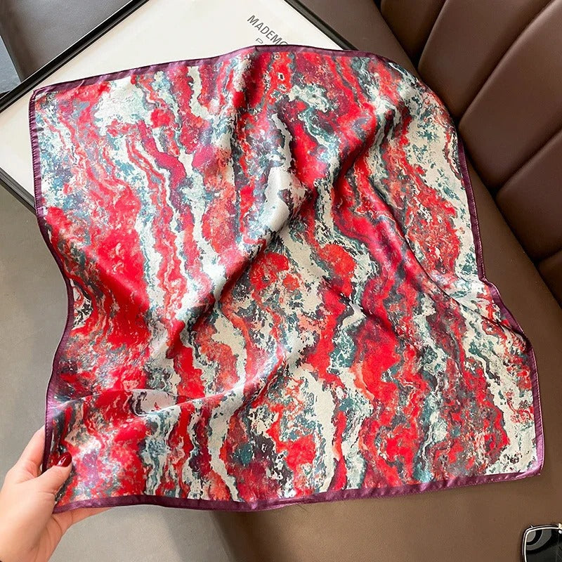 Lenços de Seda - Tamanho 53x53cm Estampas Variadas