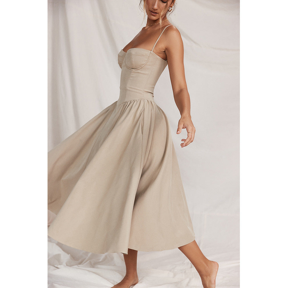 Vestido Midi Meia taça Paris (Pronta Entrega)
