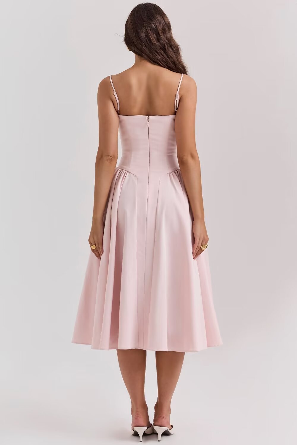 Vestido Midi Meia taça Paris (Pronta Entrega)