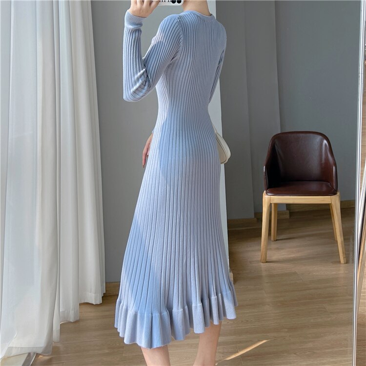 Vestido de lã Elis
