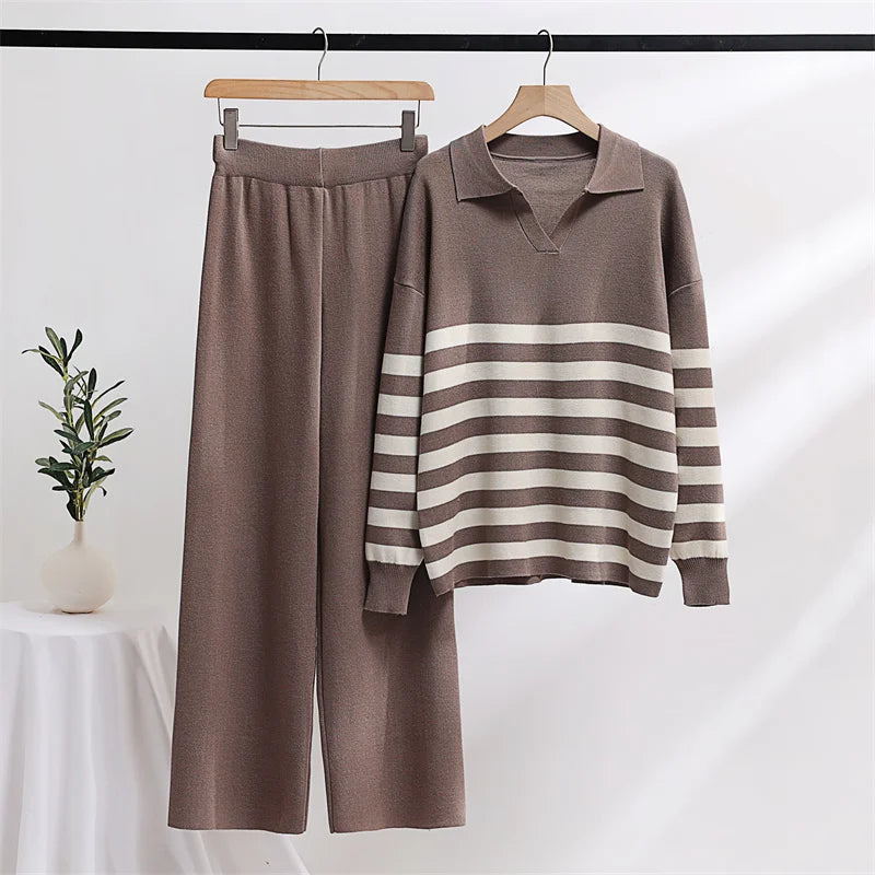 Conjunto de Loungewear Feminino Listrado - Nuuk