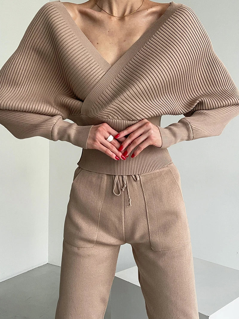 Conjunto de Calça e Blusa em Lã Macia - Hull