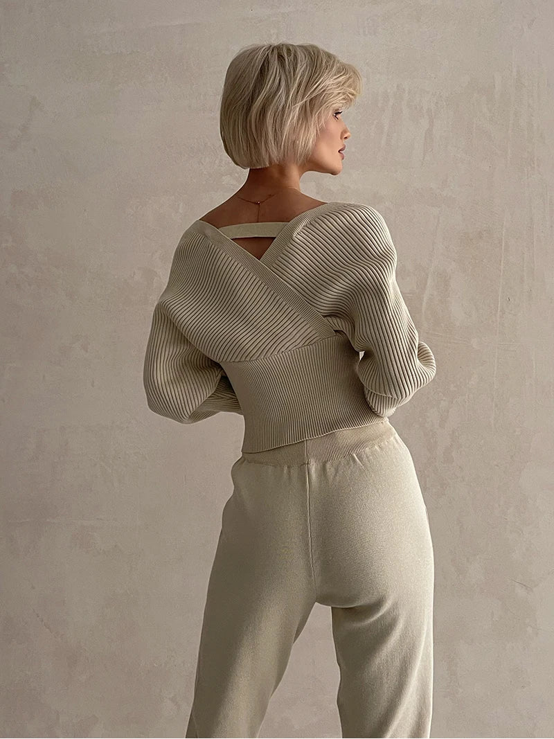 Conjunto de Calça e Blusa em Lã Macia - Hull