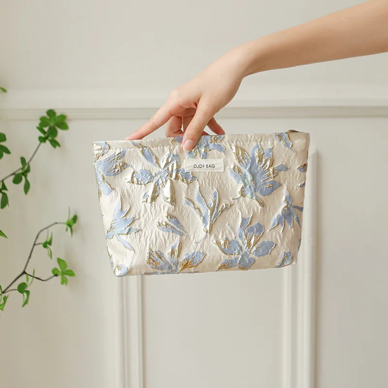 Bolsa Elegance de Cosméticos Feminina com Estampa 3D Elegante