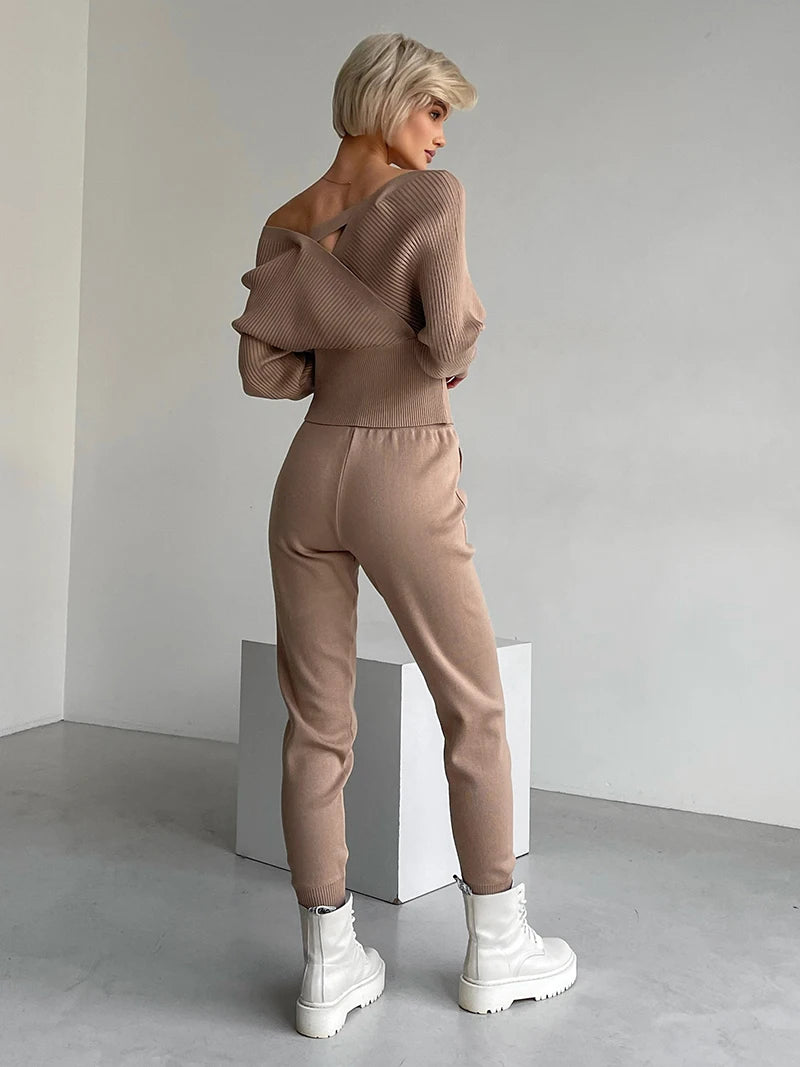 Conjunto de Calça e Blusa em Lã Macia - Hull