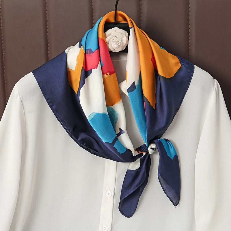 Lenços de Seda - Tamanho 70x70cm Estampas Variadas