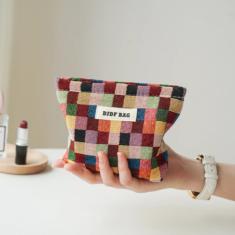 Bolsa Elegance de Cosméticos Feminina com Estampa 3D Elegante