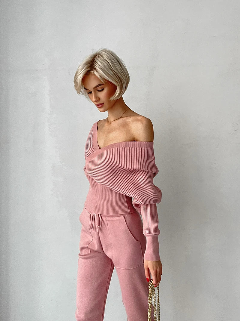 Conjunto de Calça e Blusa em Lã Macia - Hull