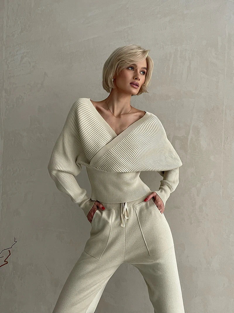 Conjunto de Calça e Blusa em Lã Macia - Hull