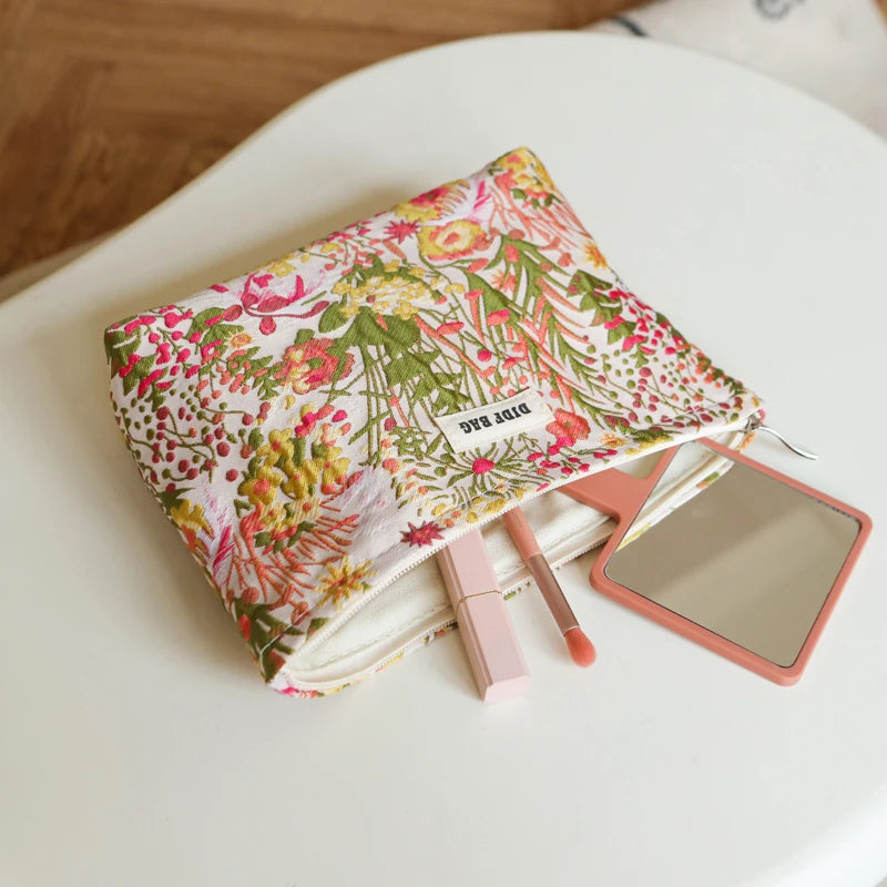 Bolsa Elegance de Cosméticos Feminina com Estampa 3D Elegante