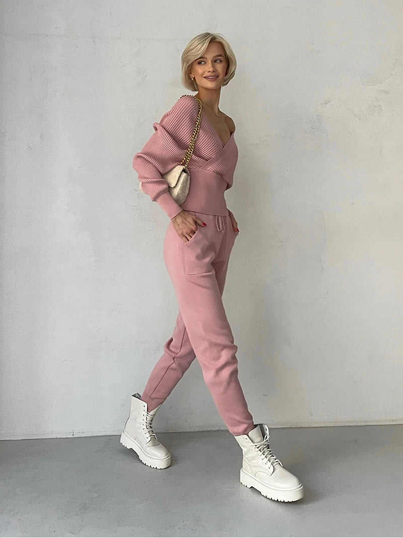 Conjunto de Calça e Blusa em Lã Macia - Hull