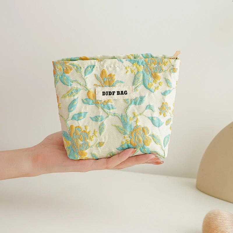 Bolsa Elegance de Cosméticos Feminina com Estampa 3D Elegante