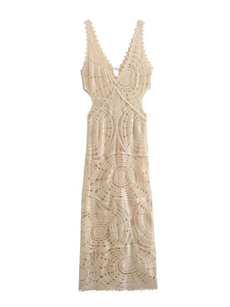 Vestido de crochê Maldivas