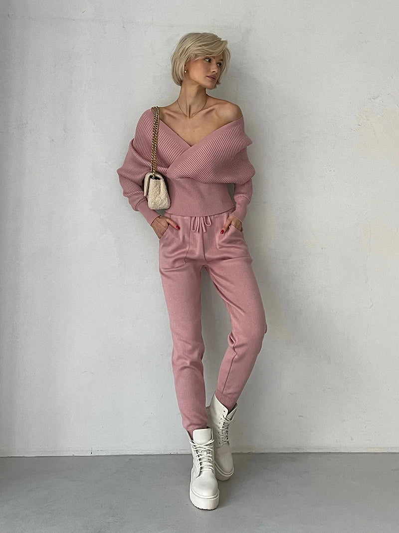 Conjunto de Calça e Blusa em Lã Macia - Hull
