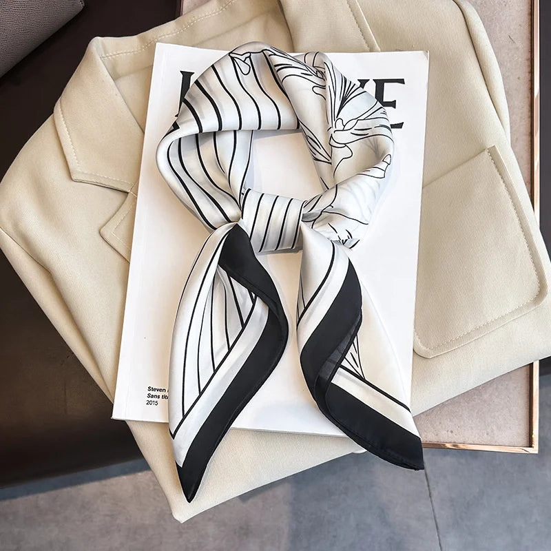 Lenços de Seda - Tamanho 70x70cm Estampas Variadas