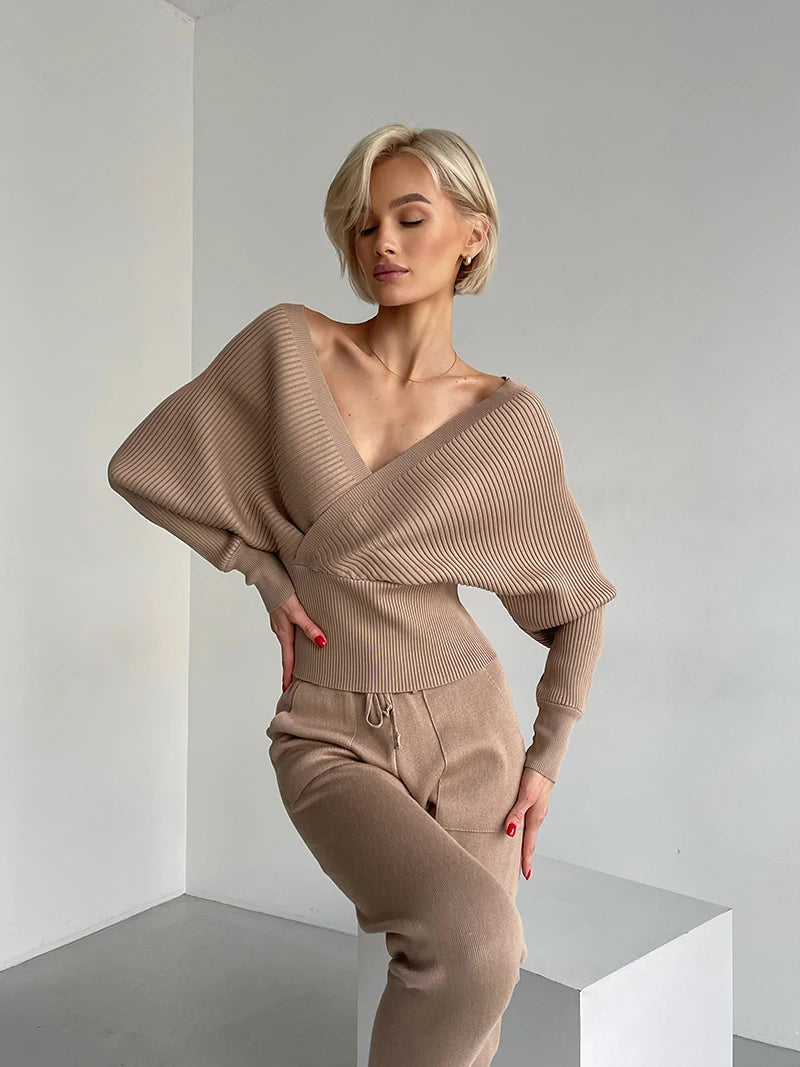 Conjunto de Calça e Blusa em Lã Macia - Hull