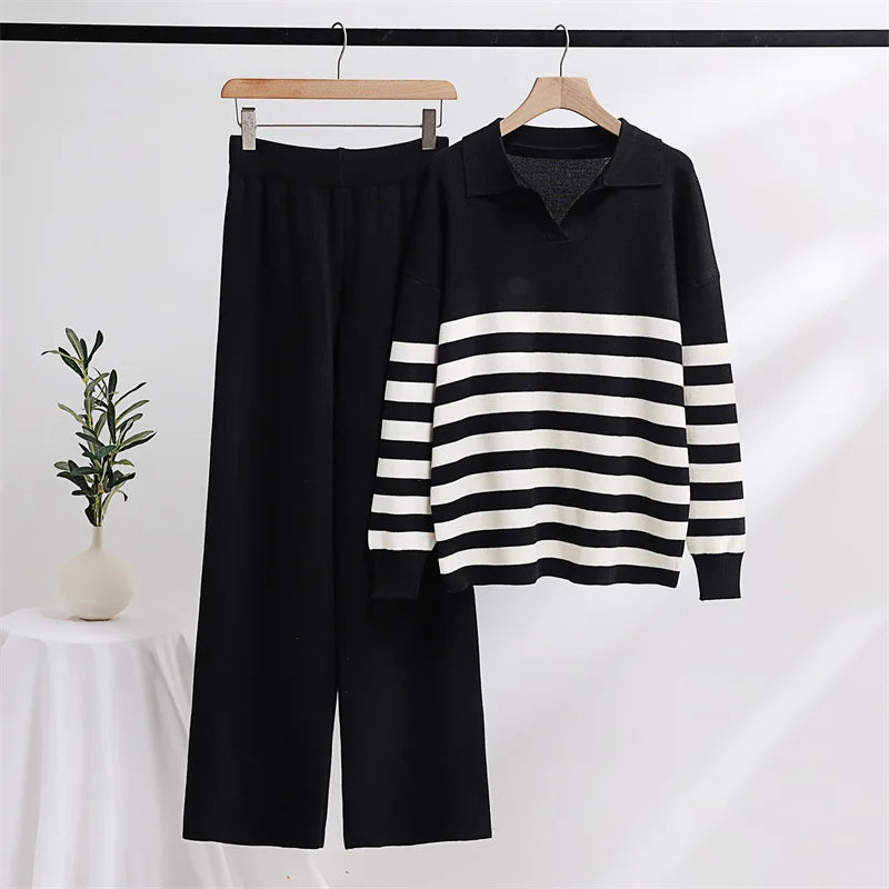 Conjunto de Loungewear Feminino Listrado - Nuuk