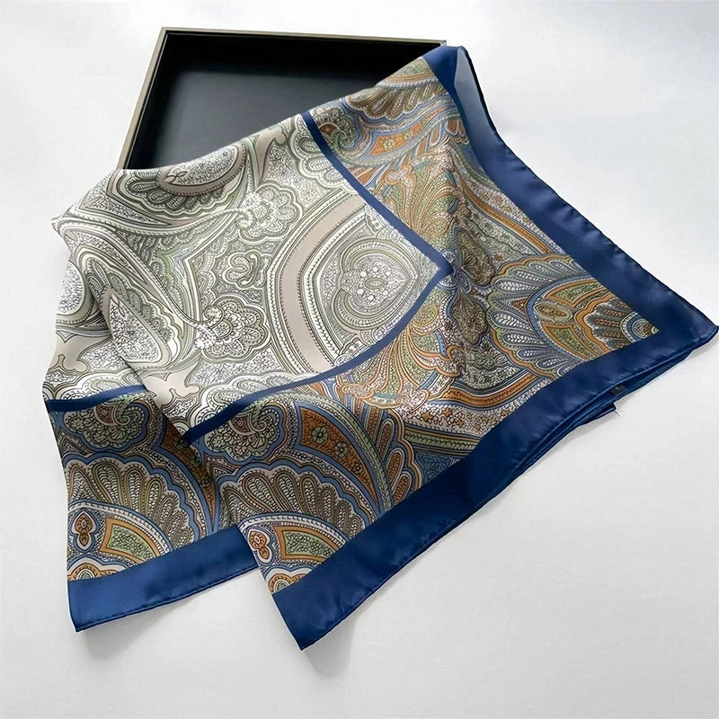 Lenços de Seda - Tamanho 70x70cm Estampas Variadas