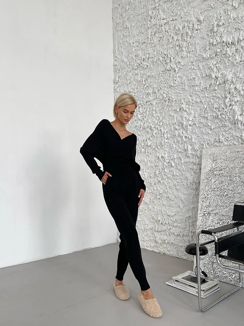 Conjunto de Calça e Blusa em Lã Macia - Hull