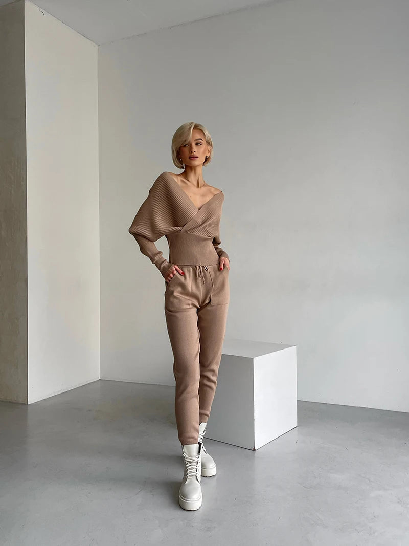 Conjunto de Calça e Blusa em Lã Macia - Hull
