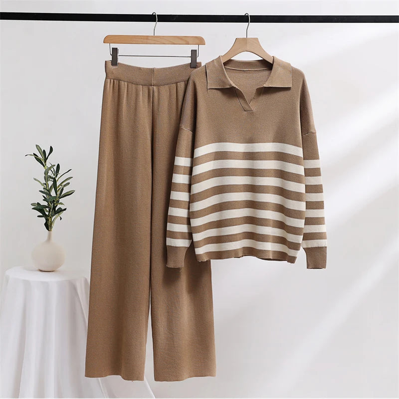 Conjunto de Loungewear Feminino Listrado - Nuuk