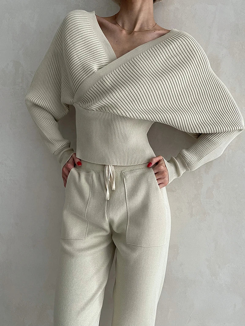 Conjunto de Calça e Blusa em Lã Macia - Hull