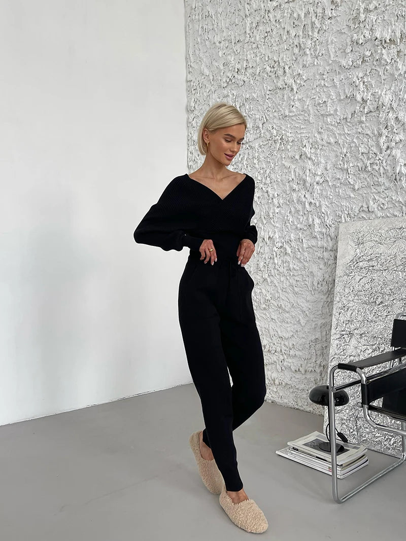 Conjunto de Calça e Blusa em Lã Macia - Hull