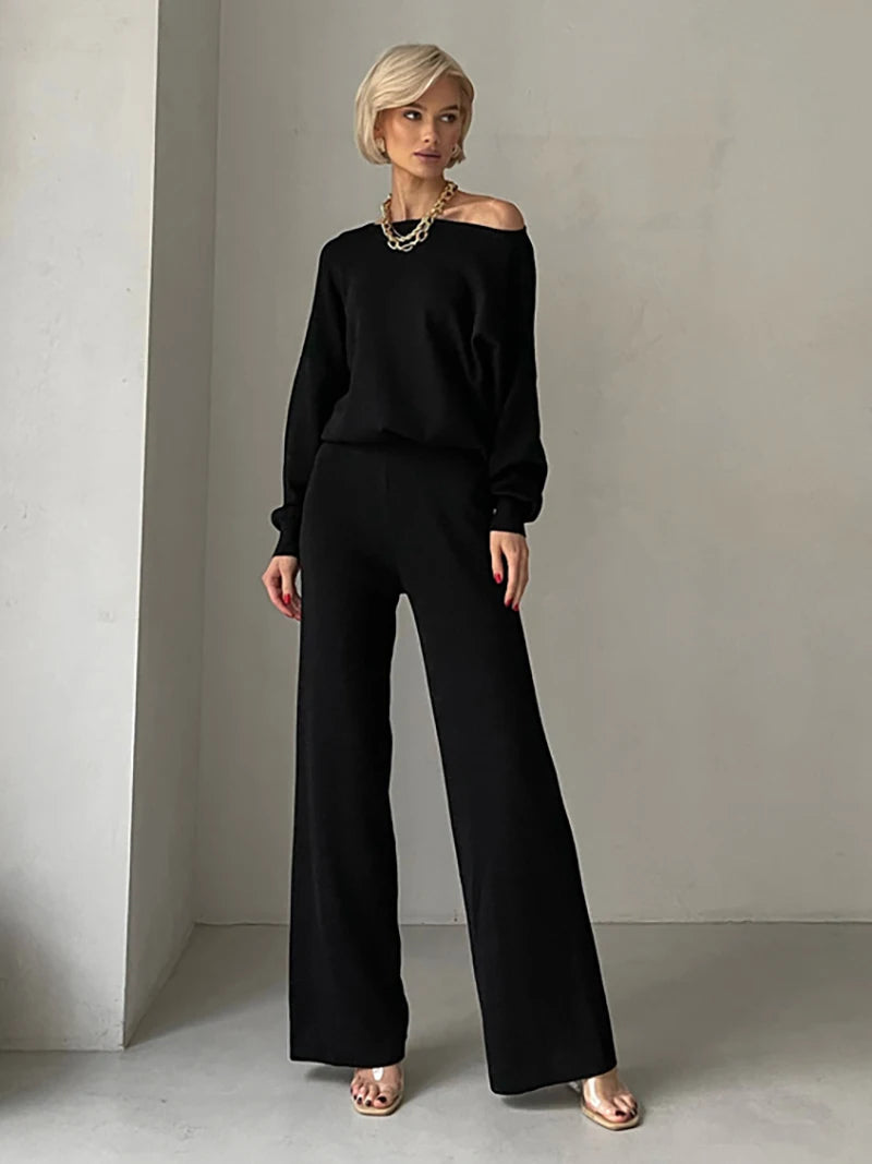 Conjunto Feminino de Malha Chersky - Elegância e Conforto Casual
