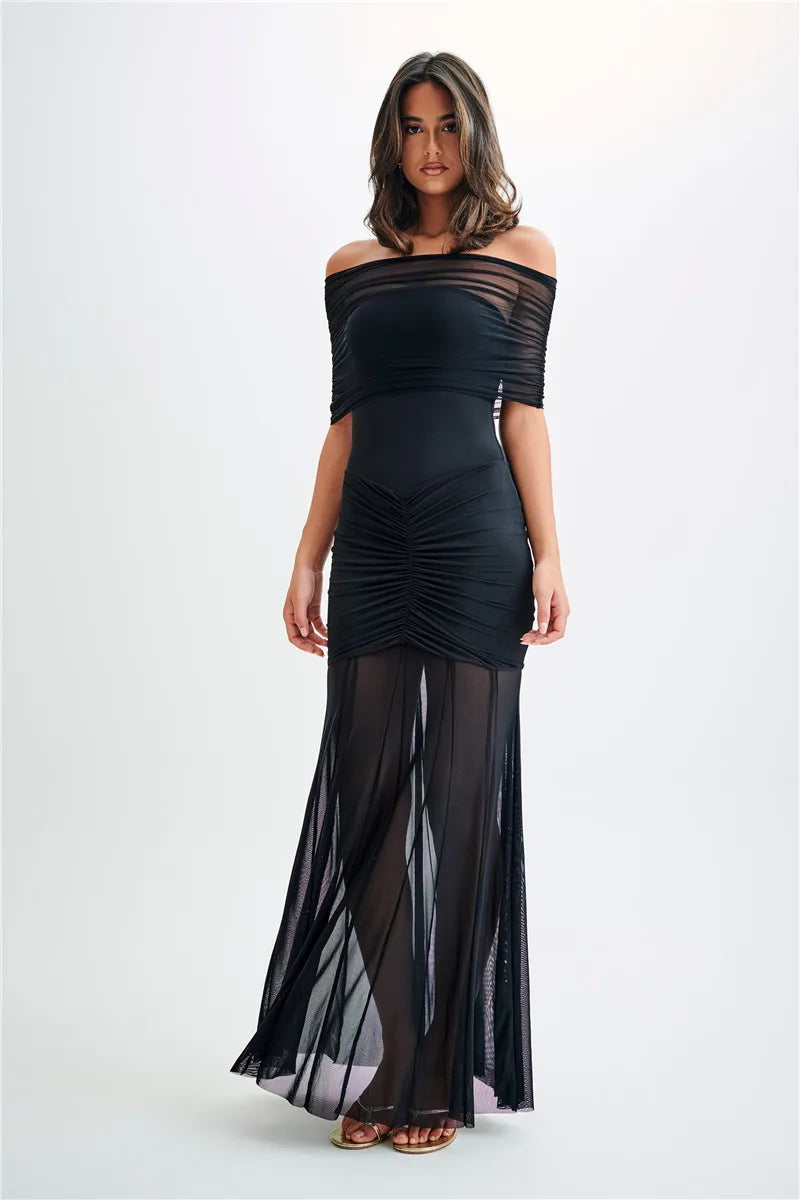 Vestido Montero Ombro a Ombro – Sensualidade e Sofisticação em Cada Detalhe