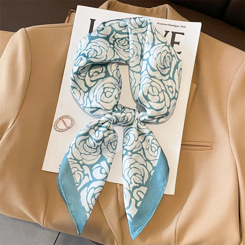 Lenços de Seda - Tamanho 70x70cm Estampas Variadas