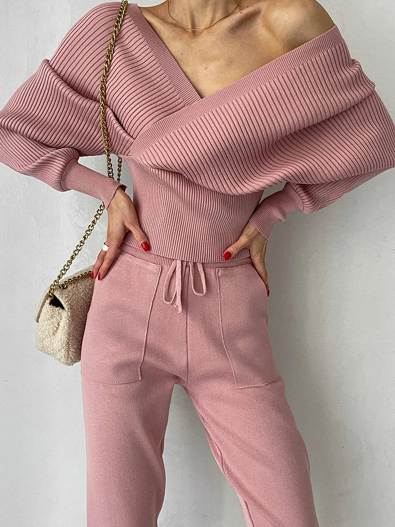 Conjunto de Calça e Blusa em Lã Macia - Hull