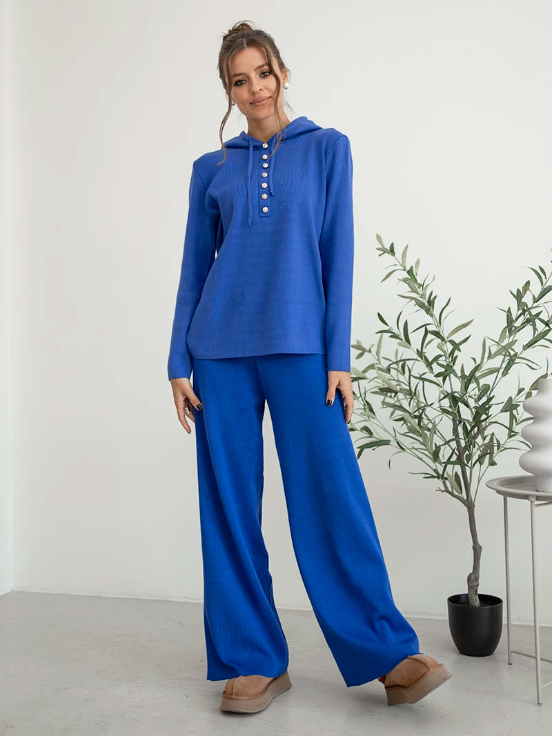 Conjunto de Malha Casual com Capuz - Anchorage