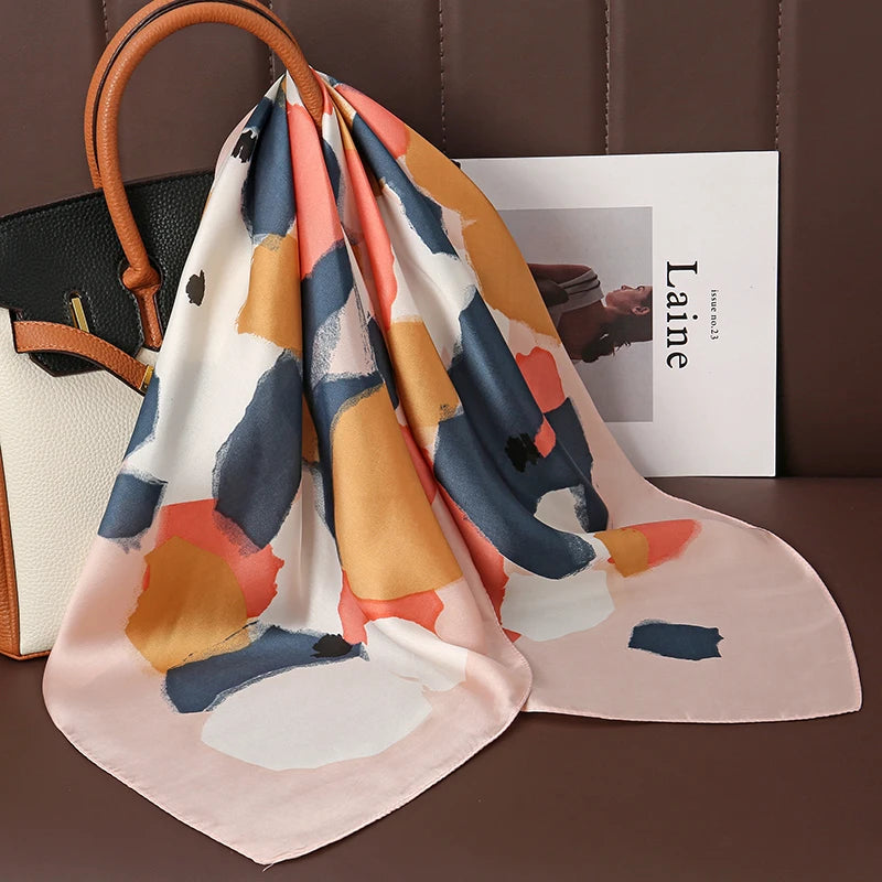 Lenços de Seda - Tamanho 70x70cm Estampas Variadas