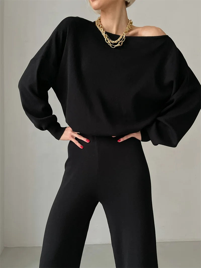 Conjunto Feminino de Malha Chersky - Elegância e Conforto Casual