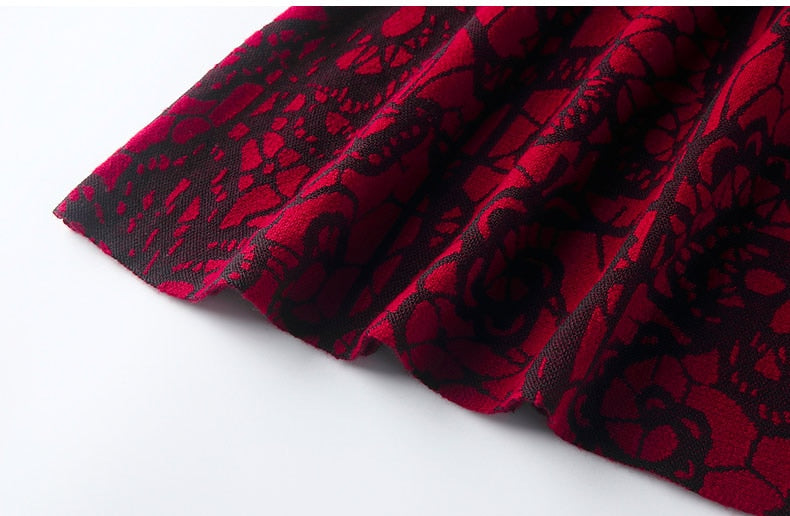 Vestido de lã Carlota Vermelho