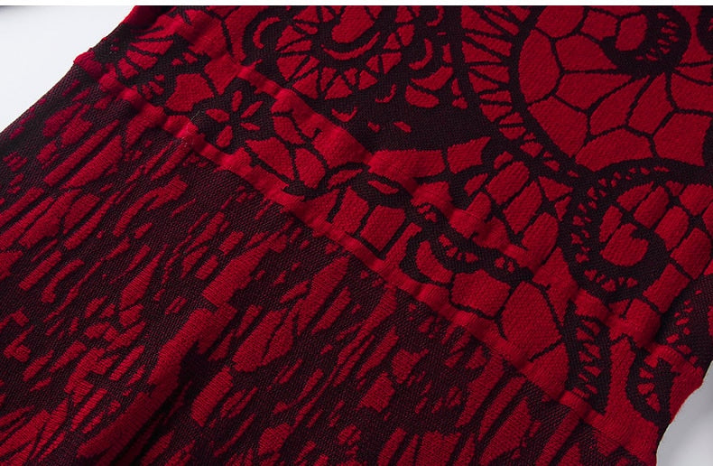 Vestido de lã Carlota Vermelho