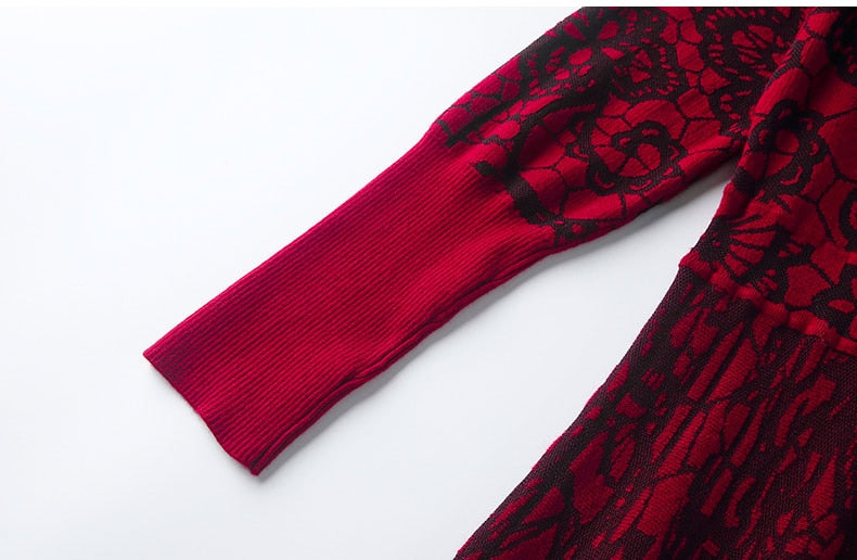 Vestido de lã Carlota Vermelho
