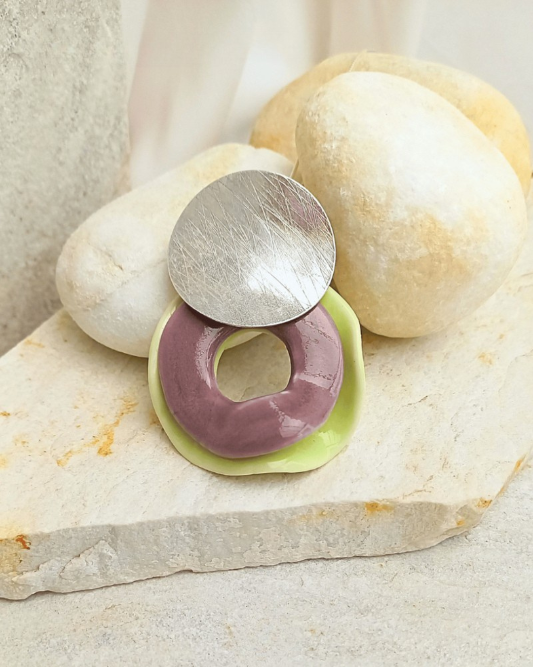 Colar Duplo Verão - Em Cerâmica Artesanal