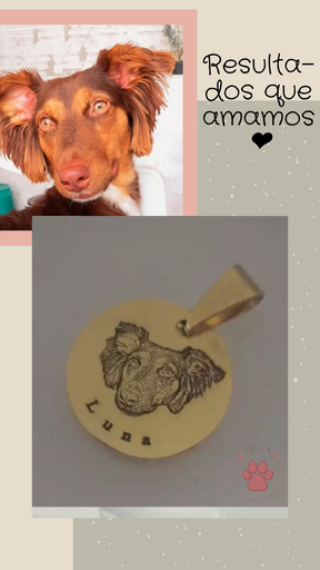 Corrente de Amor - Pingente Personalizado com a foto do seu pet