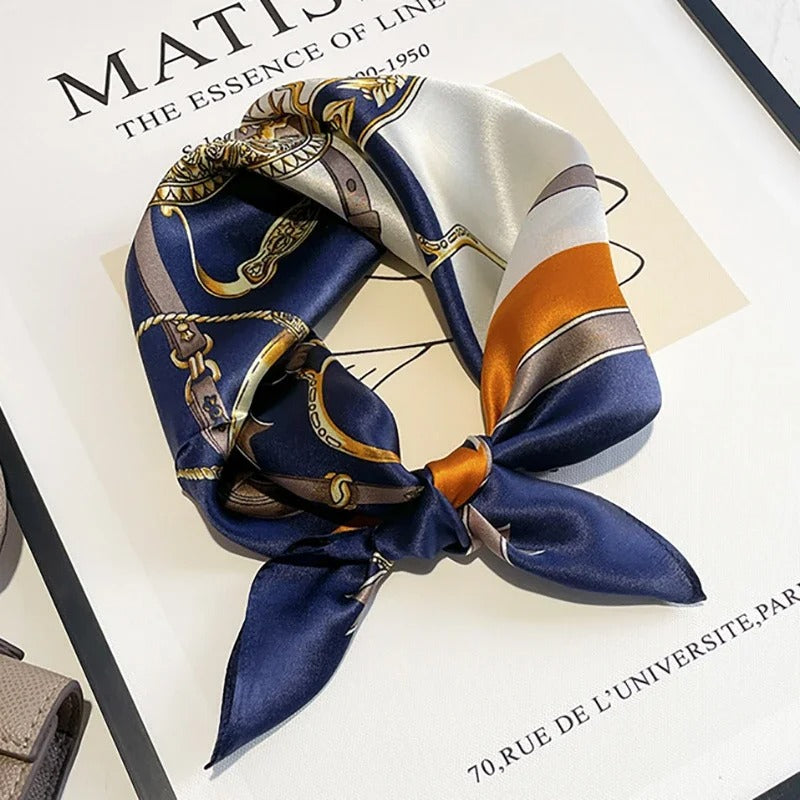 Lenços de Seda - Tamanho 53x53cm Estampas Variadas