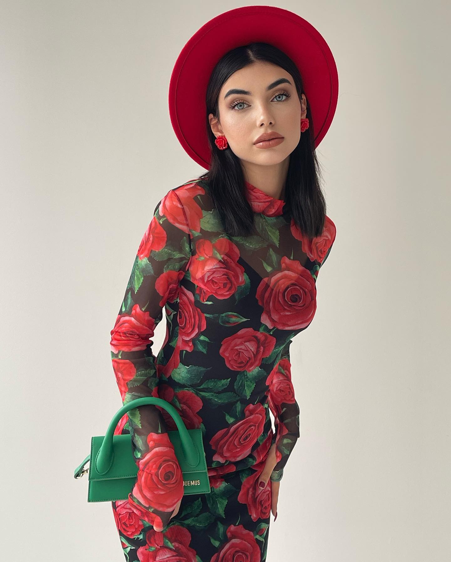 Vestido Longo Manga Longa Justo Equador (Pronta Entrega)