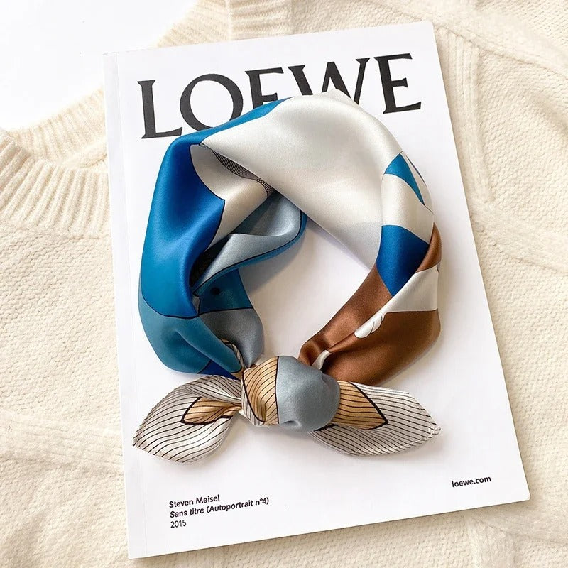 Lenços de Seda - Tamanho 53x53cm Estampas Variadas