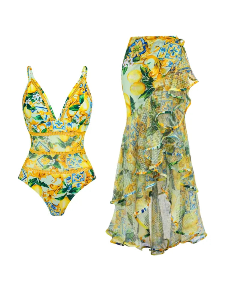 Conjunto Iolanda - Maiô + saia