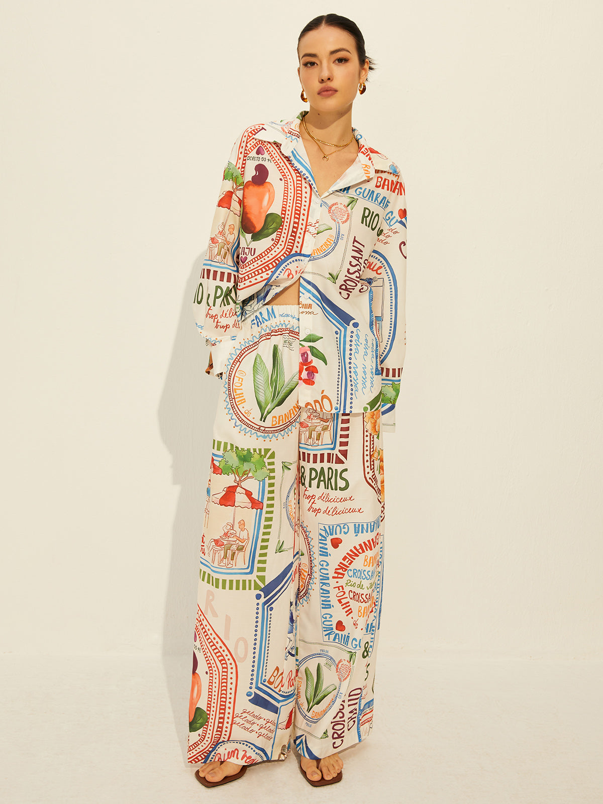 Conjunto Calça ou Shorts e Camisa  Rio