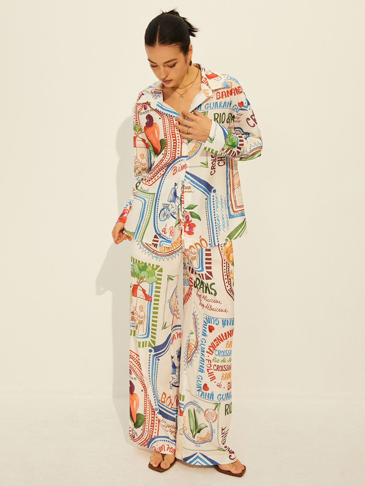 Conjunto Calça ou Shorts e Camisa  Rio