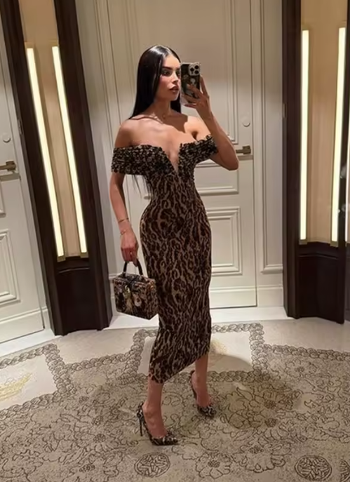 Vestido Animal Print - Mid