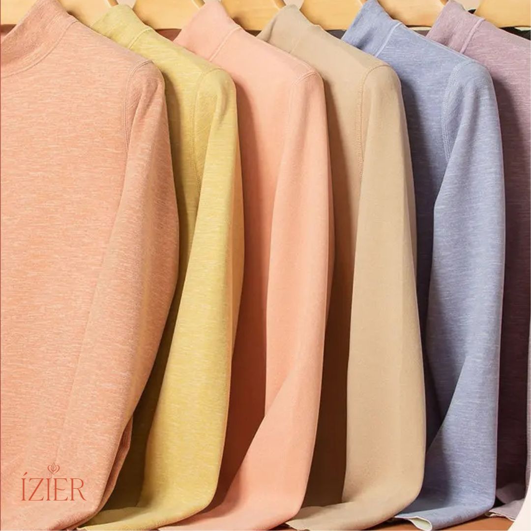 Conjunto Térmico para Mulheres, Tecido Base Elástica Grossos de Veludo, Sem Costura, Quente para Inverno