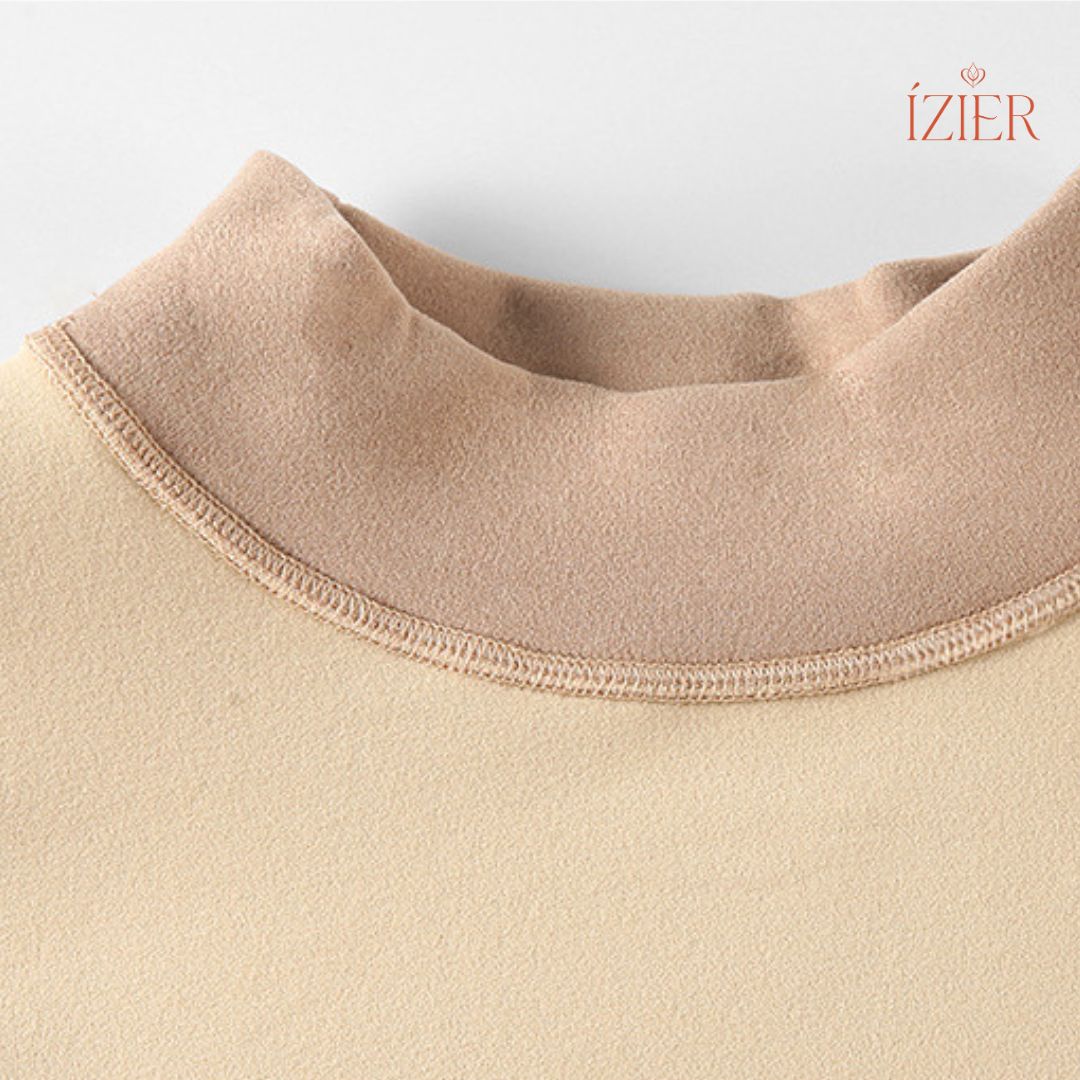 Conjunto Térmico para Mulheres, Tecido Base Elástica Grossos de Veludo, Sem Costura, Quente para Inverno