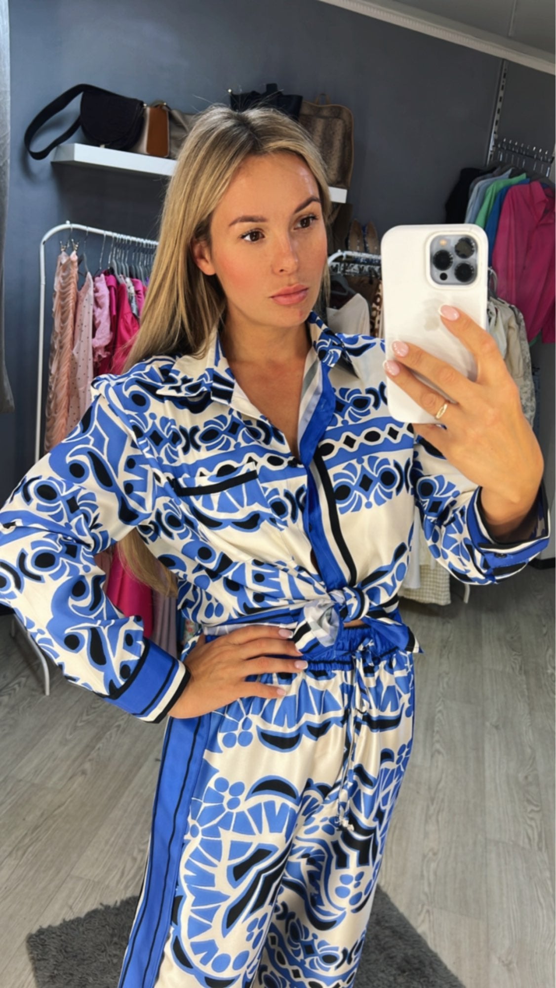 Conjunto Gisele - Camisa e calça com elástico