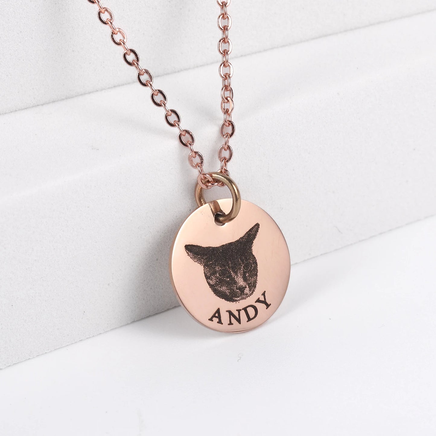 Corrente de Amor - Pingente Personalizado com a foto do seu pet